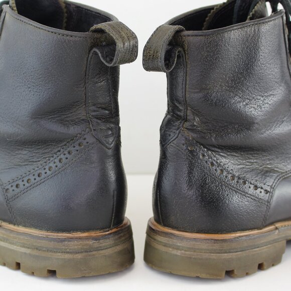 John Varvatos USA Townsend Leather Wingtip Boots (9 US) - Picture 8 of 13